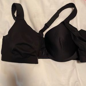 Front closure and zip black knocked out by Victoria secrets sports bra